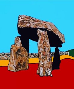 Dolmen Rock In Ireland Colorful Art Diamond Painting