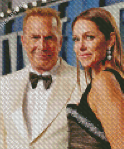 Kevin Costner With Christine Baumgartner Diamond Painting