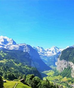 Lauterbrunen Swiss Alps Diamond Painting