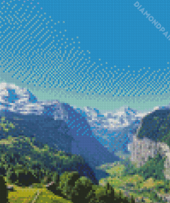 Lauterbrunen Swiss Alps Diamond Painting