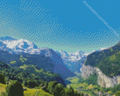 Lauterbrunen Swiss Alps Diamond Painting