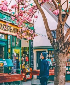 Librairie Shakespeare And Company Diamond Painting