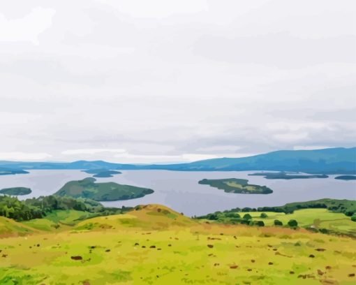 Loch Lomond National Park Scotland Diamond Painting