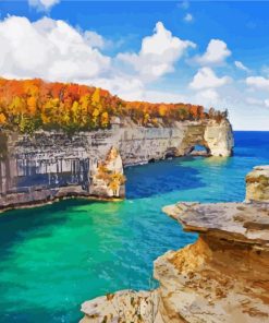 Michigan Pictured Rocks Landscape Diamond Painting