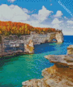 Michigan Pictured Rocks Landscape Diamond Painting