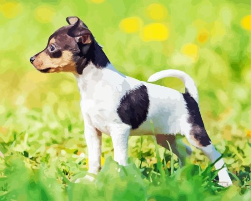 Miniature Fox Terrier Puppy Diamond Painting