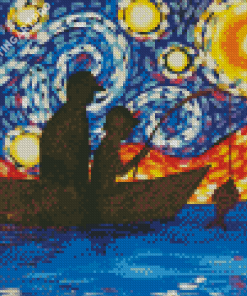 Night Fishing Diamond Painting