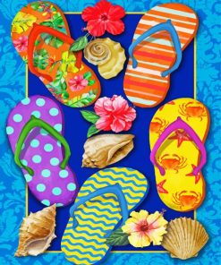 Paradise Flip Flops Diamond Painting