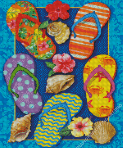 Paradise Flip Flops Diamond Painting