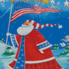 Patriotic Santa Christmas Diamond Painting