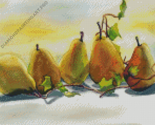 Pears In A Row Diamond Painting