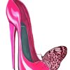 Pink Shoe And Butterfly Diamond Painting