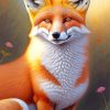 Red Fox Diamond Painting