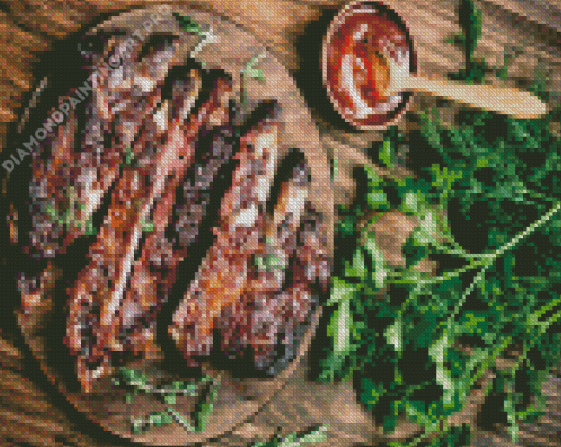 Ribs With Sauce Diamond Painting