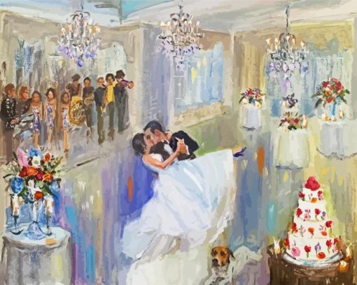 Romantic Marriage Dance Art Diamond Painting