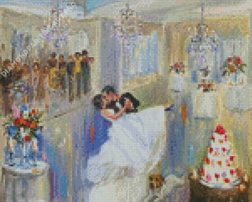 Romantic Marriage Dance Art Diamond Painting