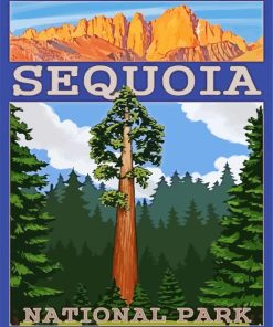 Sequoia National Forest Poster Diamond Painting