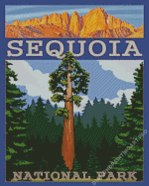 Sequoia National Forest Poster Diamond Painting