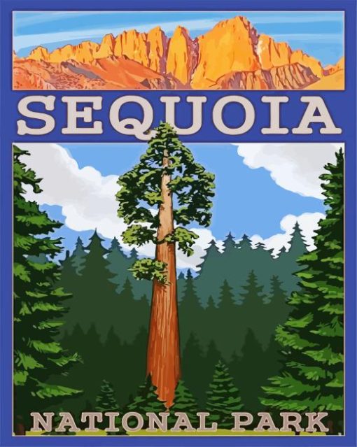 Sequoia National Forest Poster Diamond Painting