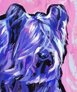 Skye Terrier Abstract Art Diamond Painting