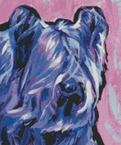 Skye Terrier Abstract Art Diamond Painting