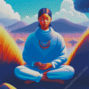 Spiritual Lady Meditation Diamond Painting