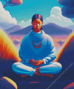 Spiritual Lady Meditation Diamond Painting