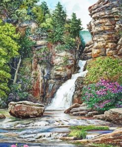 Spring In Linville Falls Diamond Painting