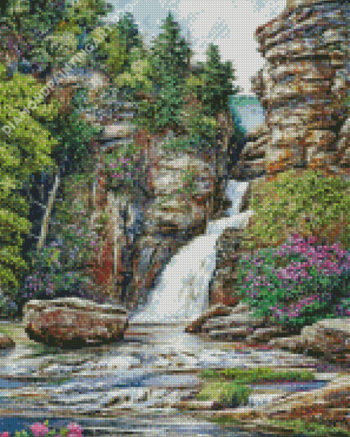 Spring In Linville Falls Diamond Painting