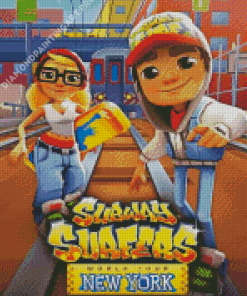 Subway Surfers Poster Diamond Painting