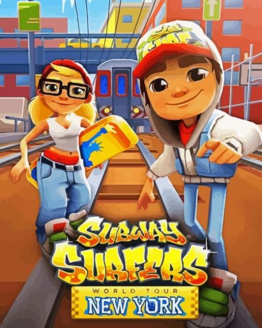 Subway Surfers Poster Diamond Painting