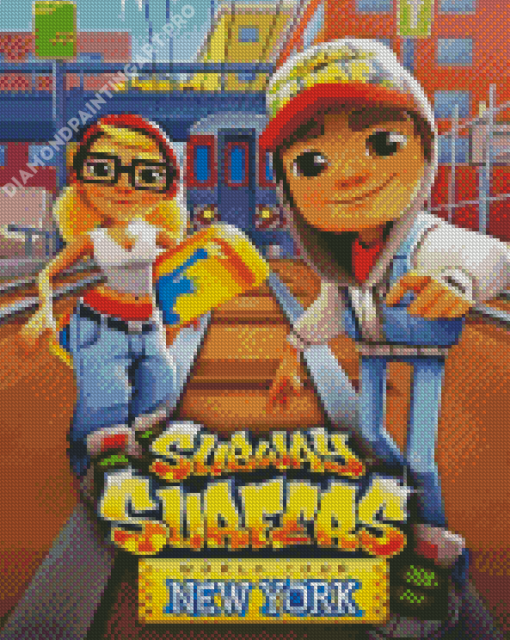 Subway Surfers Poster Diamond Painting