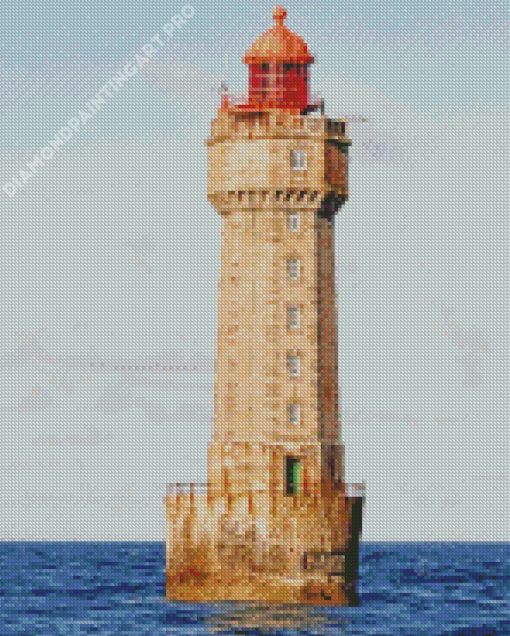 The Phare De La Jument Lighthouse Diamond Painting