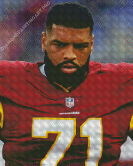 Trent Williams Redskins Player Diamond Painting