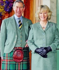 UK King Charles And Camilla Diamond Painting