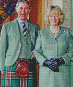 UK King Charles And Camilla Diamond Painting