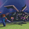 Video Game Minecraft Dragon Diamond Painting