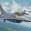 War Aircraft F 16 Fighting Falcon Diamond Painting