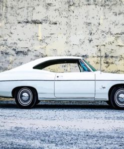 White 68 Chevy Impala Diamond Painting