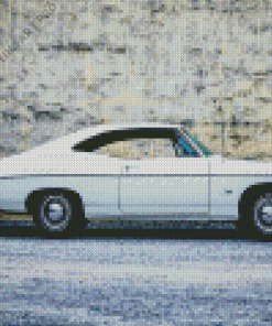 White 68 Chevy Impala Diamond Painting