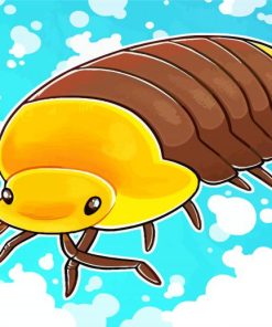 Yellow And Brown Isopod Diamond Painting