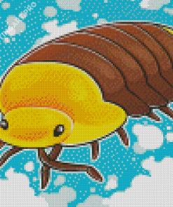 Yellow And Brown Isopod Diamond Painting