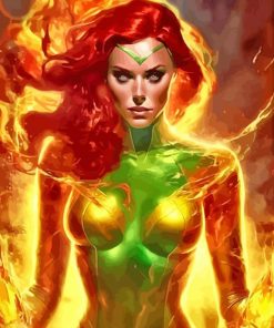 Aesthetic Jean Grey Diamond Painting