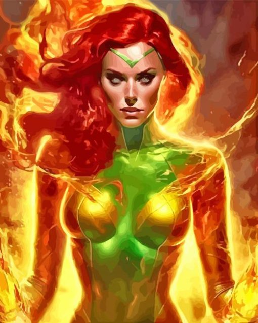 Aesthetic Jean Grey Diamond Painting