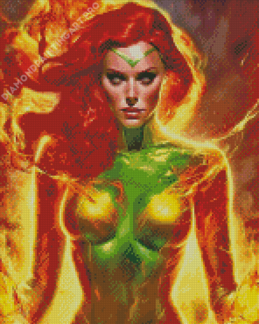 Aesthetic Jean Grey Diamond Painting