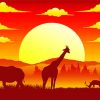 Aesthetic Sunset Safari Diamond Painting