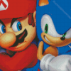 Aesthetic Mario Sonic Diamond Painting