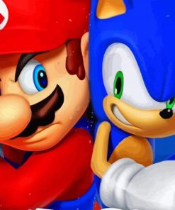 Aesthetic Mario Sonic Diamond Painting