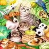 Cartoon Animals Reunited Diamond Painting