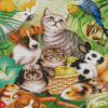 Cartoon Animals Reunited Diamond Painting